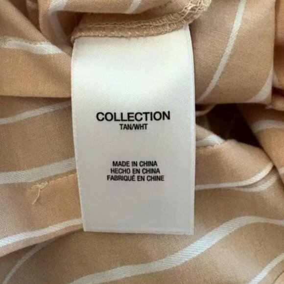 Joe's Jeans Striped Pleated Shirt - M - Picture 7 of 8